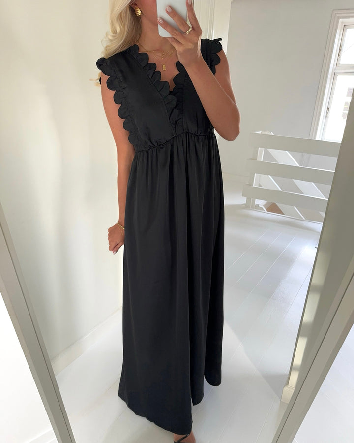 Y.A.S kjole pera sl maxi black