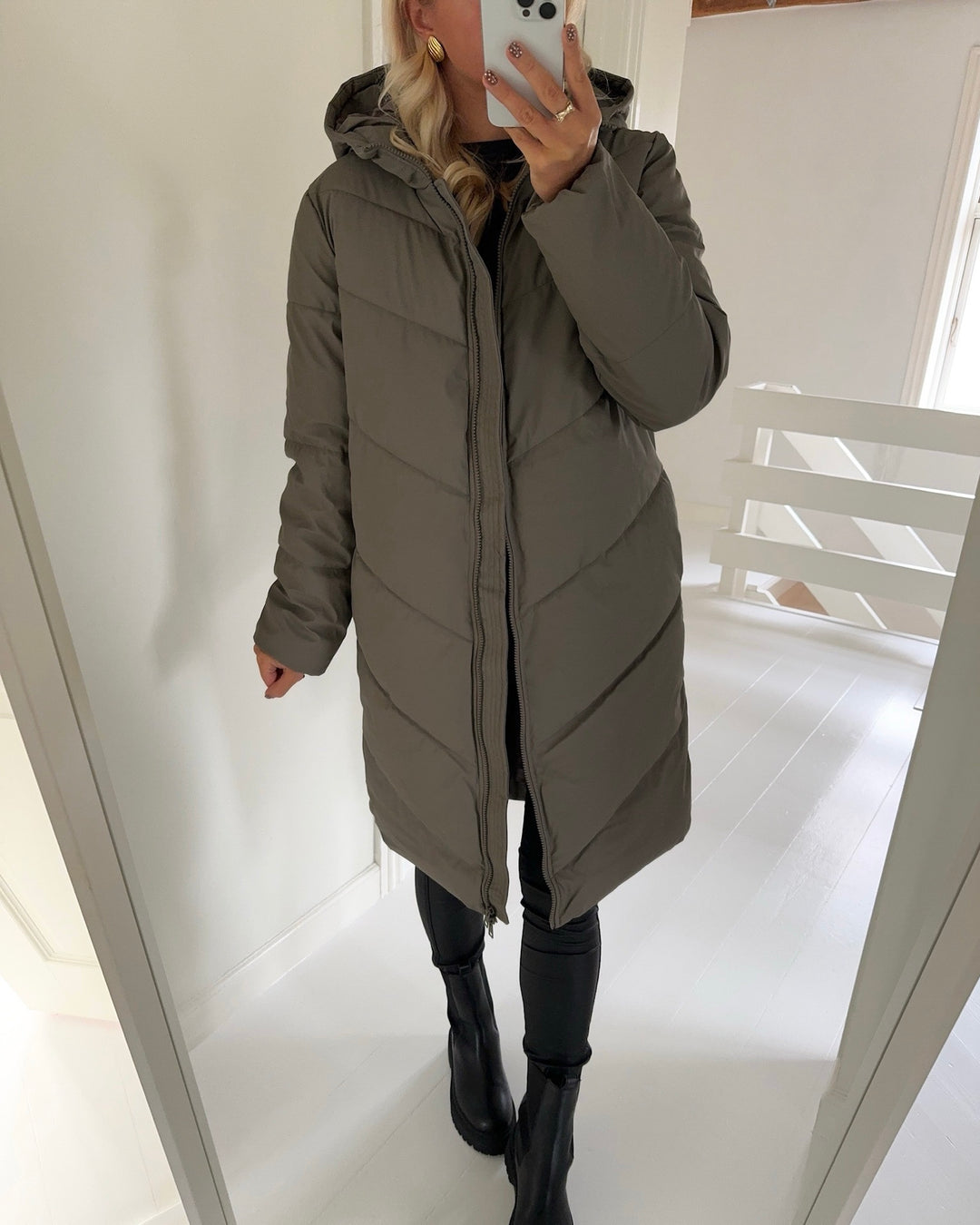 JDY jakke ulrikka water repellent puffa bungee cord