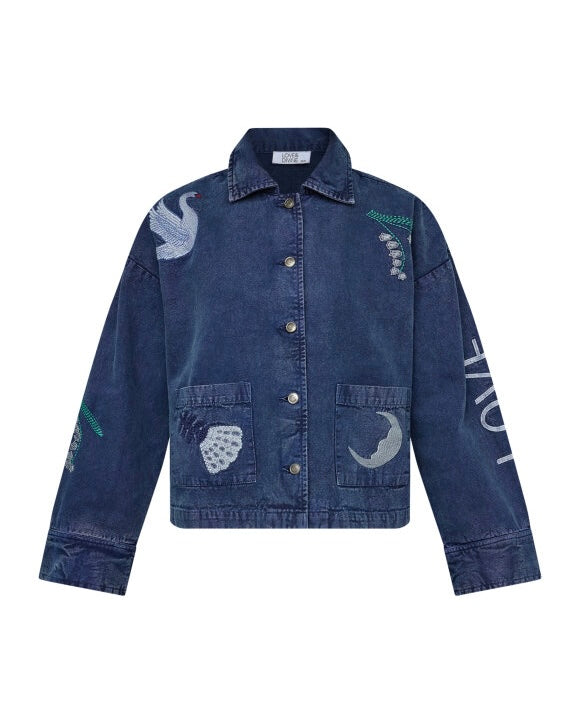 Love&Divine jakke love1612-1 navy wash