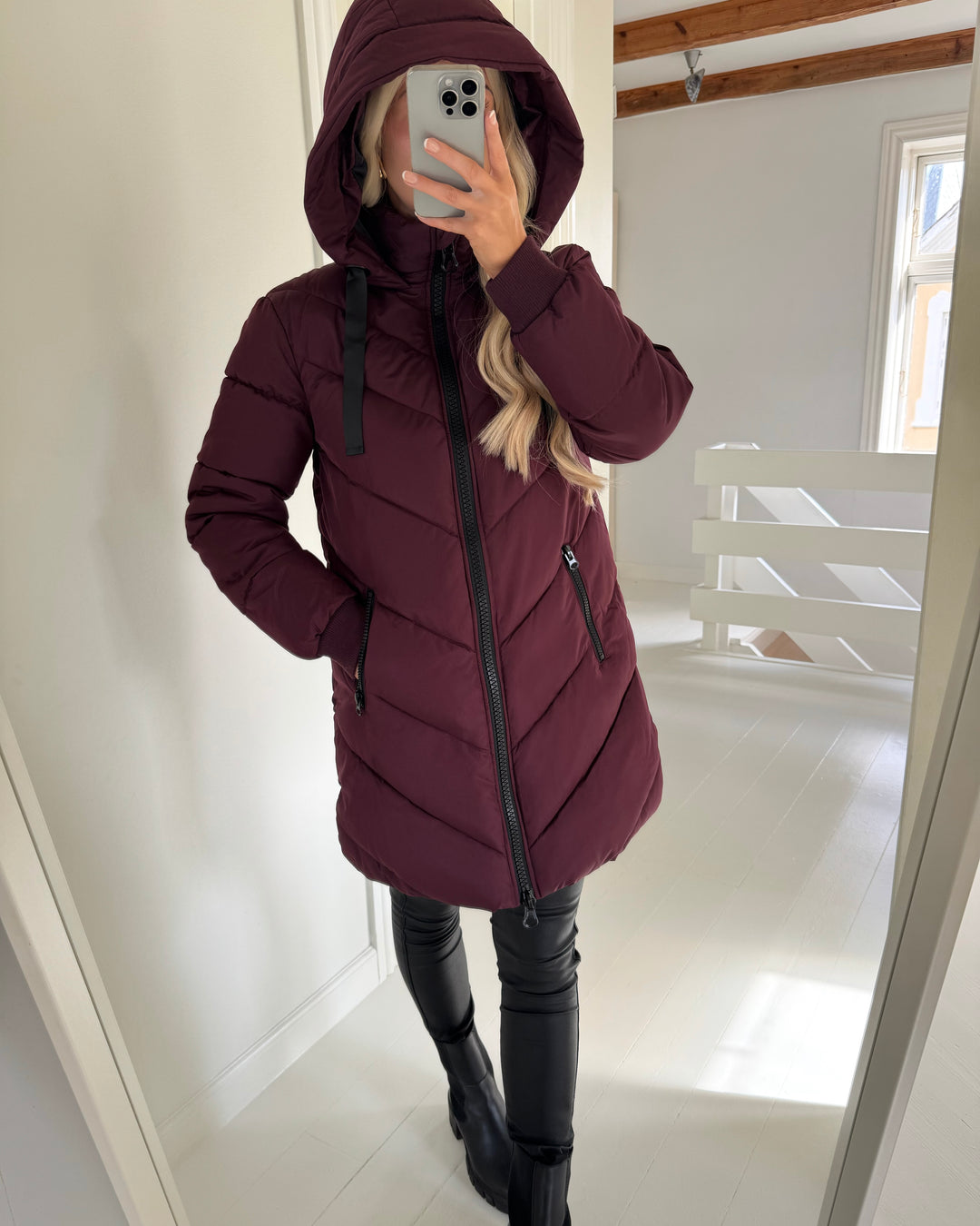 JDY jakke skylar life hood otw fig/black