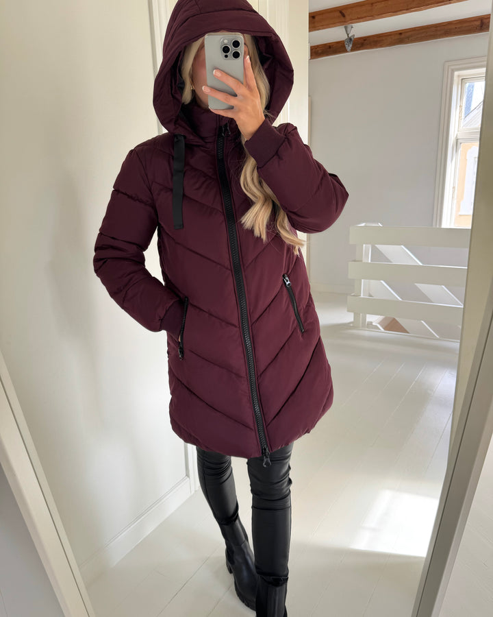 JDY jakke skylar life hood otw fig/black