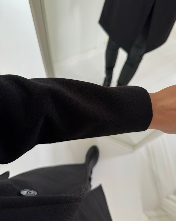 Y.A.S frakke kali wool blend black