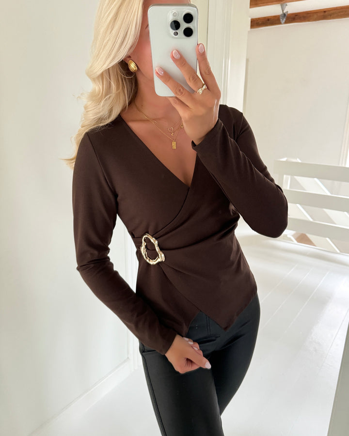 Sister's Point bluse kevela d. chocolate