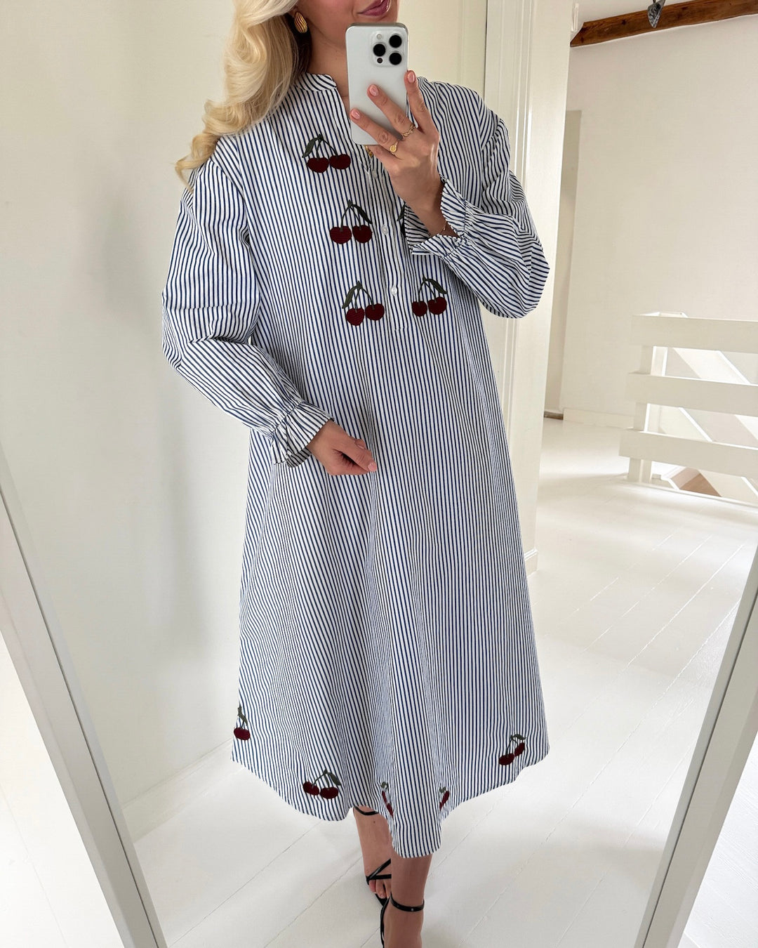 A-View kjole alize blue/white stribe