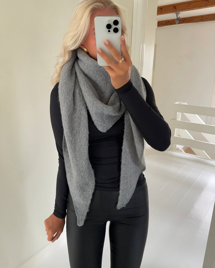 Vero Moda halstørklæde cally triangle medium grey melange