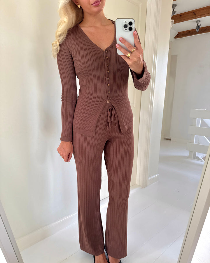 Vero Moda bukser willow nw cocoa brown