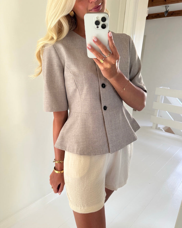 Only blazer linda ss peplum fungi/melange