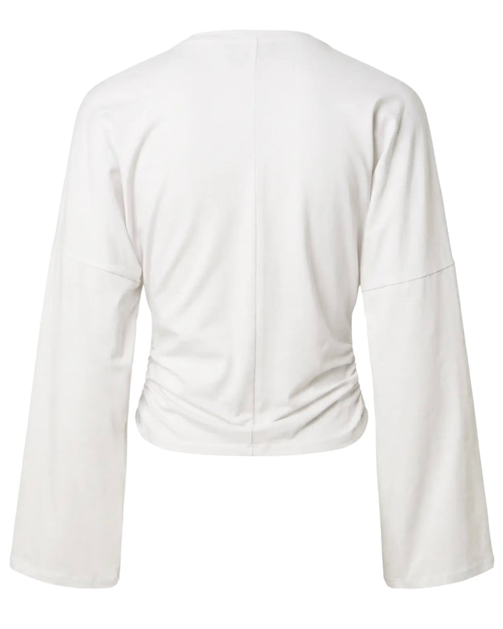 Pieces bluse alli ls o-neck bright white
