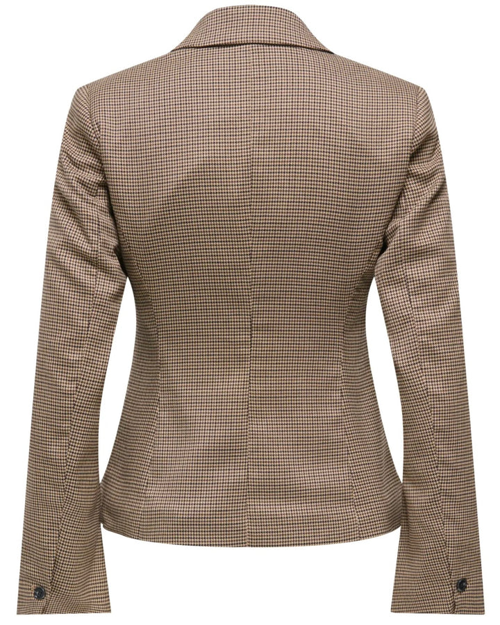 Only blazer hollis ls fit check amphora slate black & black