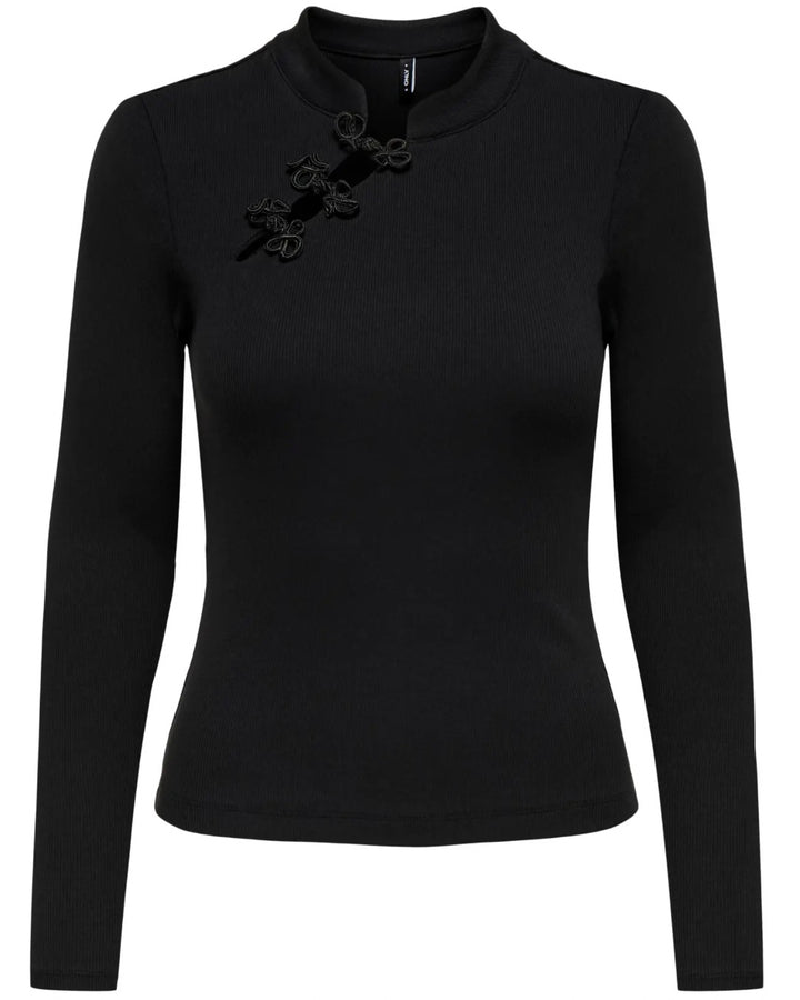 Only bluse jules ls detail black