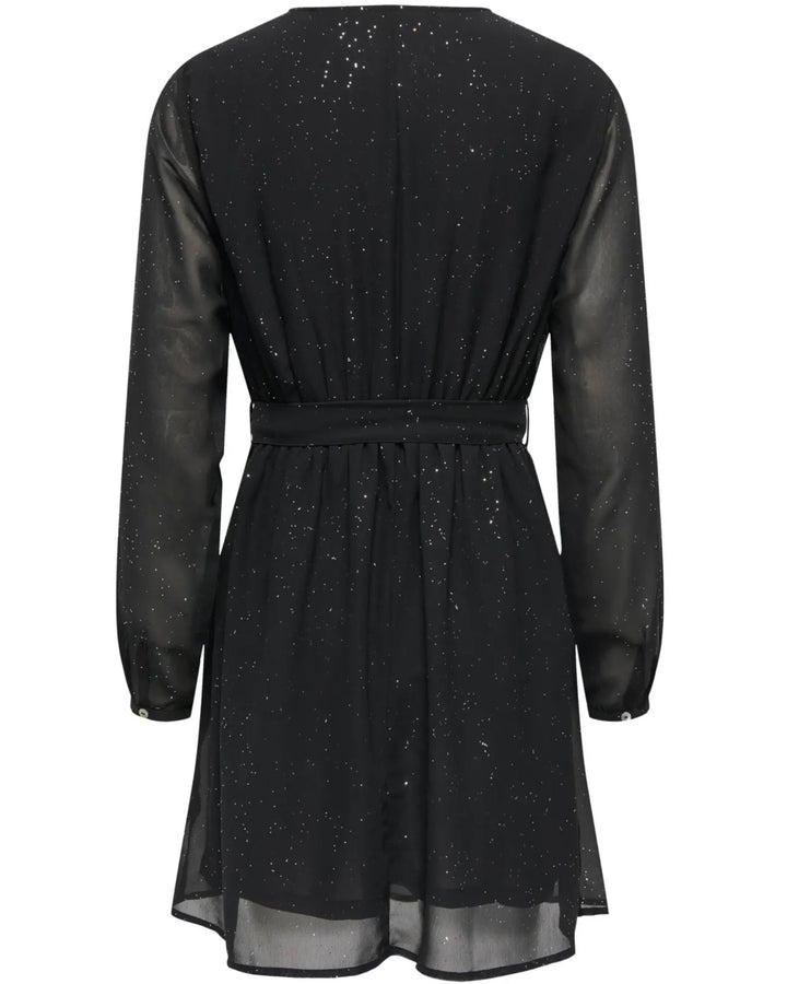 Only kjole star life ls glitter black the it sparkling