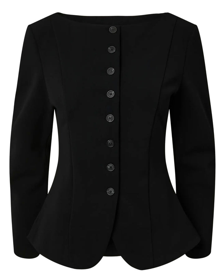 Y.A.S blazer therese ls black
