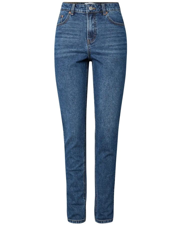 YAS jeans selma mw slim fit medium blue denim