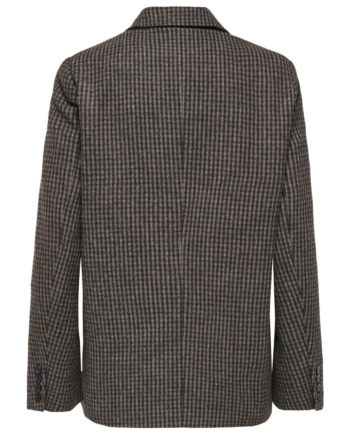 Only blazer golden ls loose check breen june bug/light grey/navy houndstooth