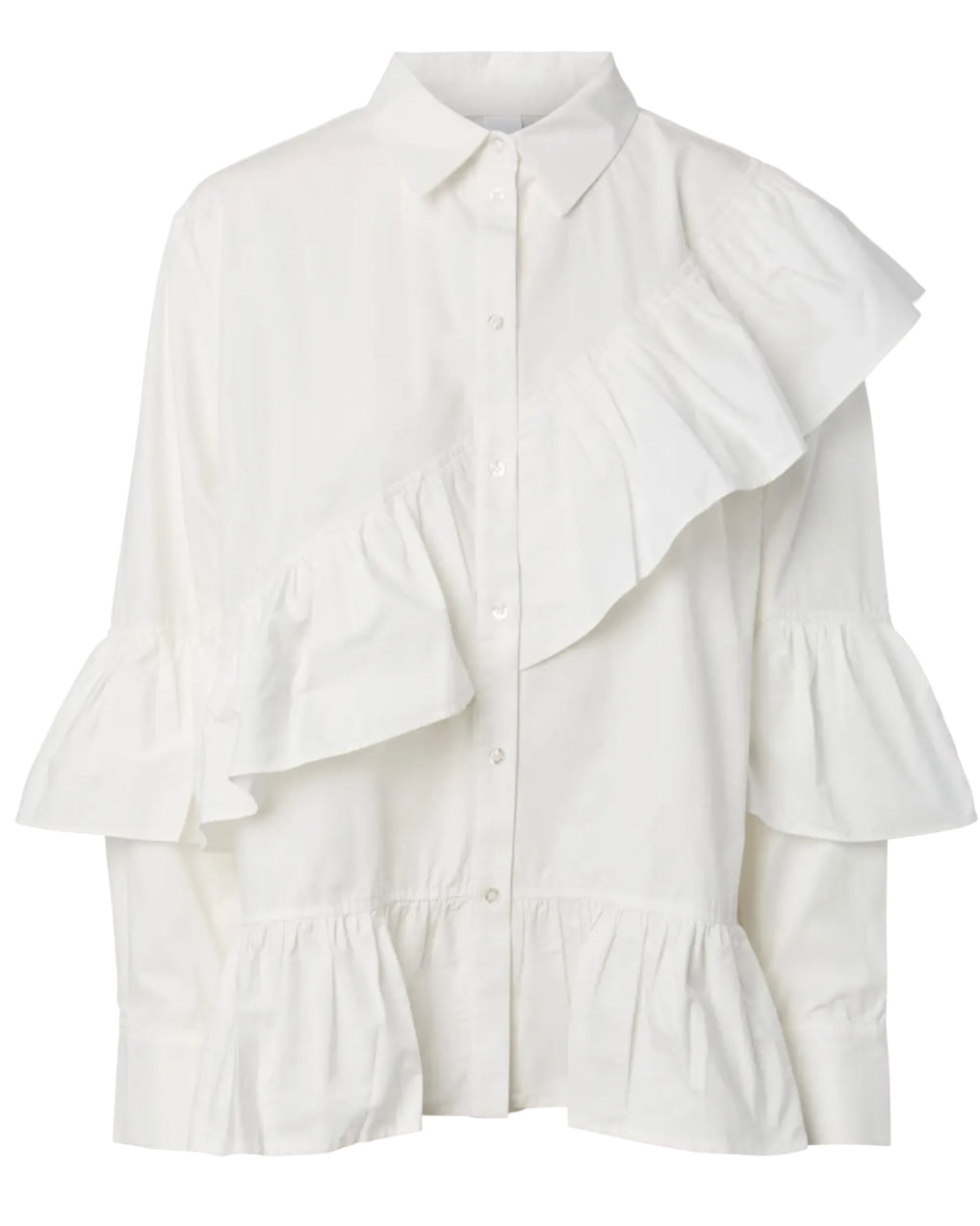 Y.A.S skjorte willu ls star white
