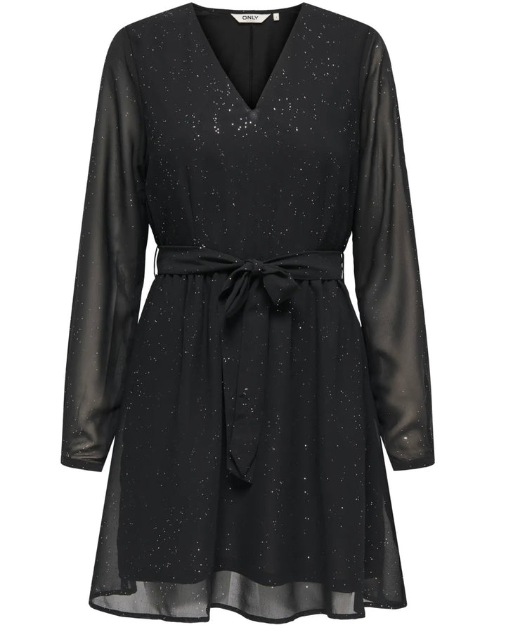 Only kjole star life ls glitter black the it sparkling