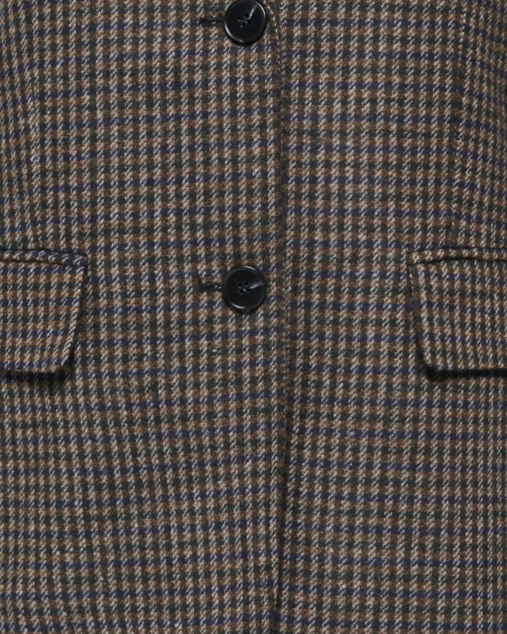 Only blazer golden ls loose check breen june bug/light grey/navy houndstooth