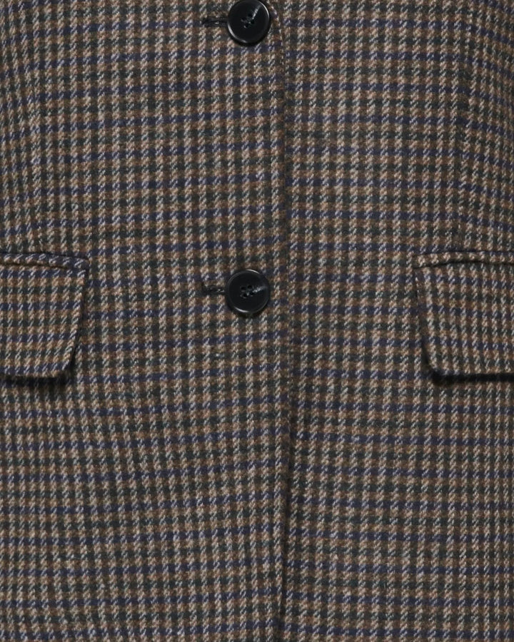 Only blazer golden ls loose check breen june bug/light grey/navy houndstooth
