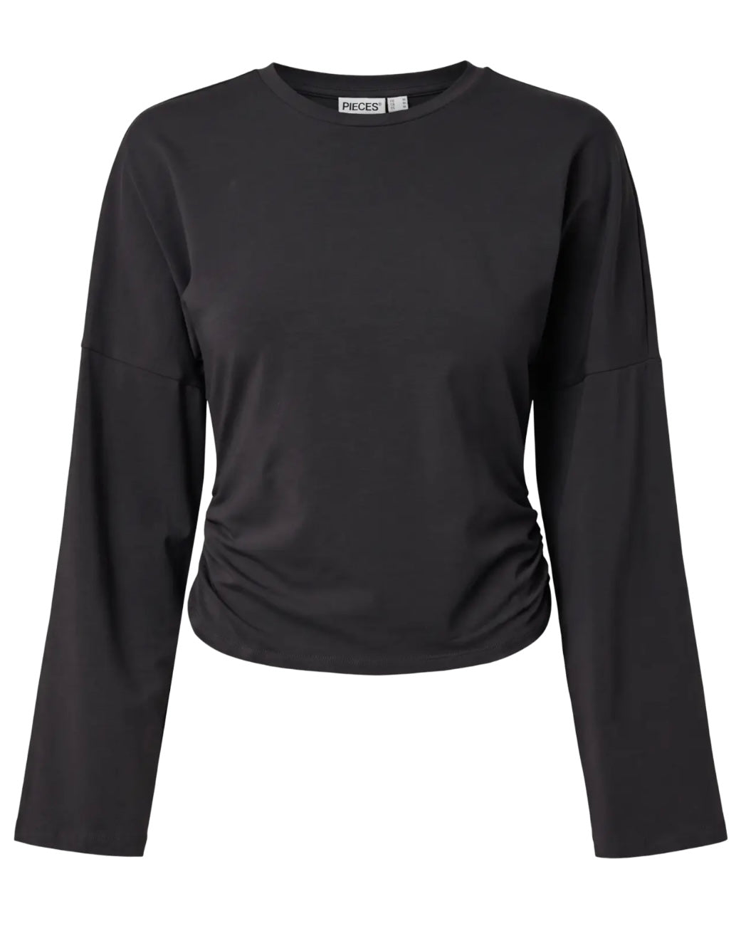 Pieces bluse alli ls o-neck black