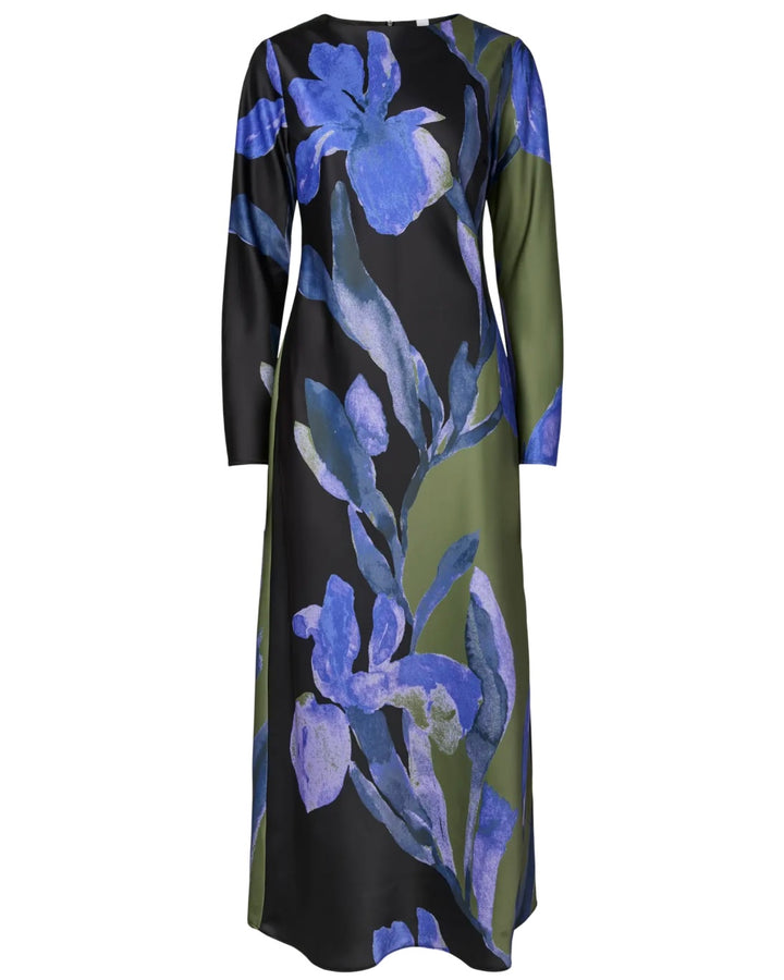 Y.A.S kjole etira ls ankle black etira print