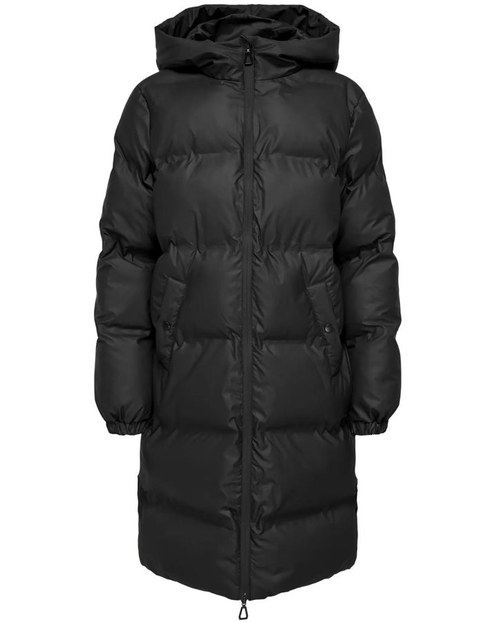 Only jakke lea rain puffer black