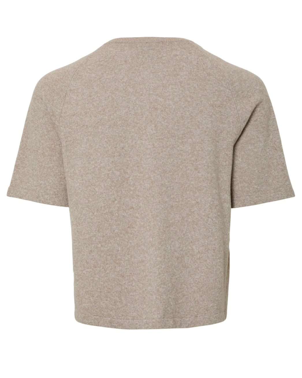 Pieces cardigan bree ss o-neck knit crockery melange