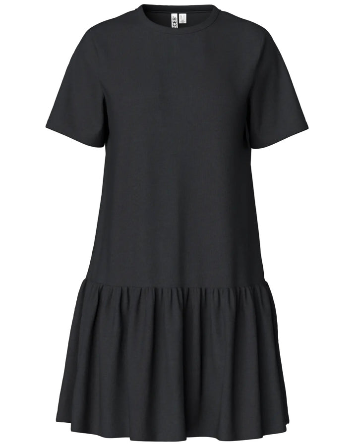 Pieces kjole disso ss o-neck black