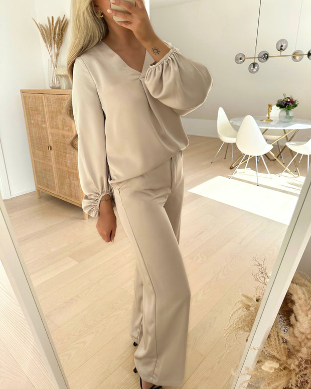 Lovie h/w wide pant pumice stone