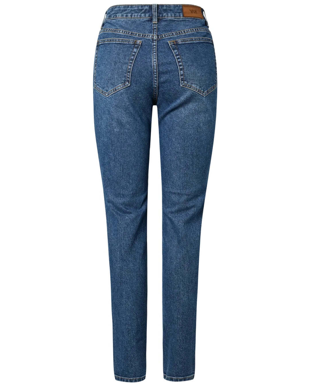 YAS jeans selma mw slim fit medium blue denim