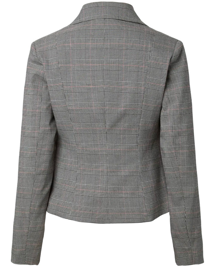 Y.A.S jakke thela ls checked star white/checks