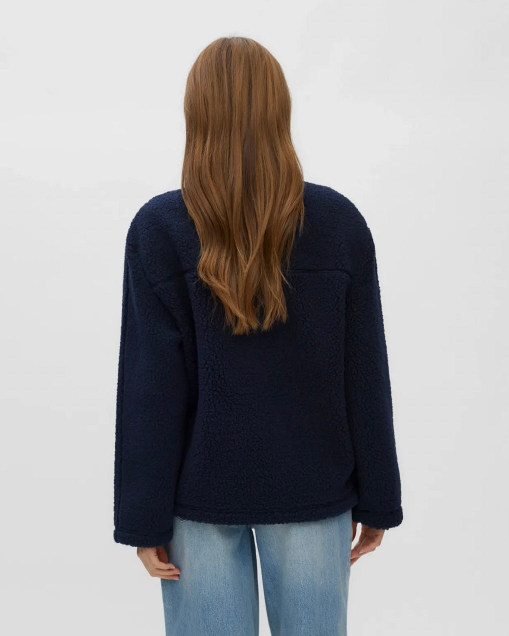 Vero Moda jakke karla teddy navy blazer