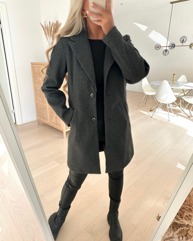 Viola coat dark grey