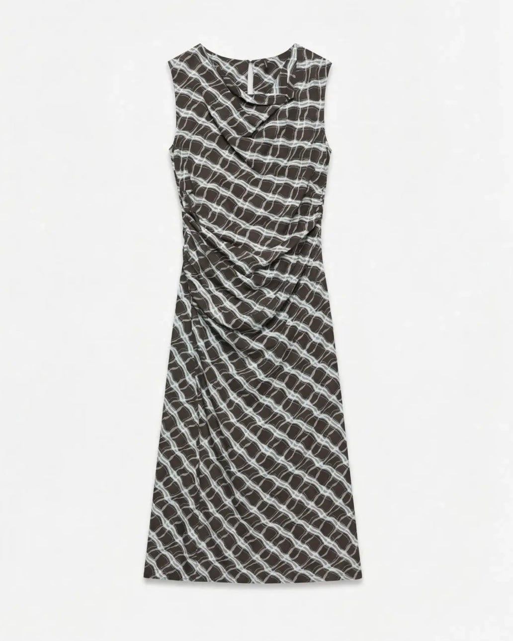 Vero Moda kjole charlie sl 7/8 drape chocolate torte ice water