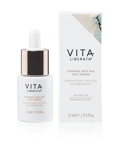 Tanning anti-age face serum