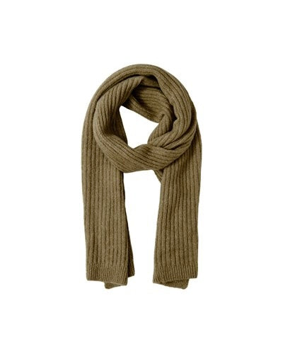 Jeslin wool long scarf deep linchen green