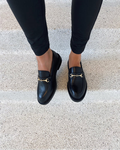 Embrace plain loafers black - FORUDBESTILLING LEV. UGE 8