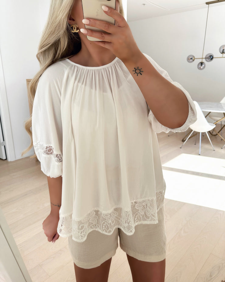 Sister's Point bluse eiya ss off white