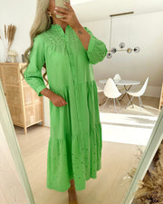 Violetta 3/4 long dress summer green