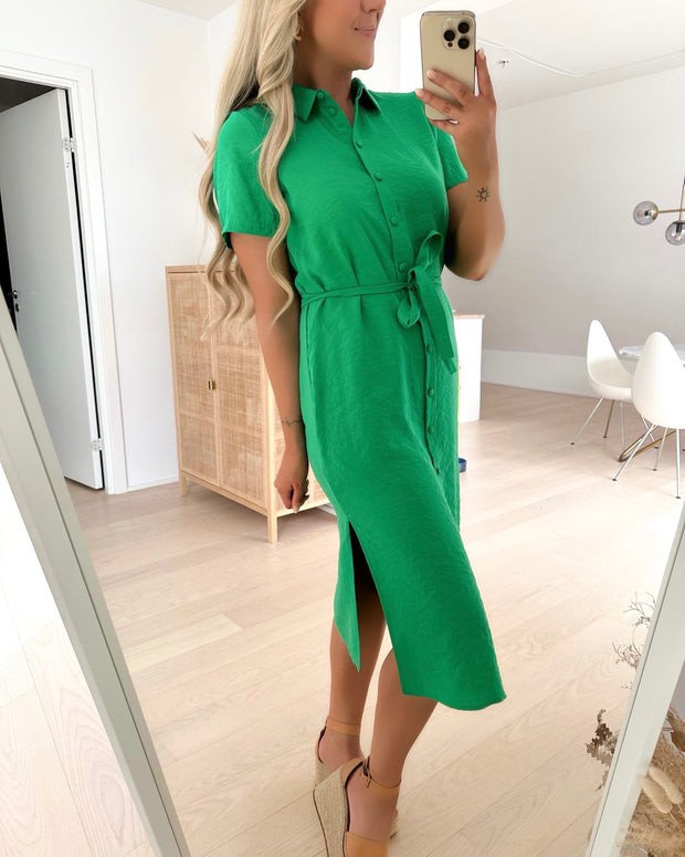 Vero Moda kjole queeny s/s calf bright green