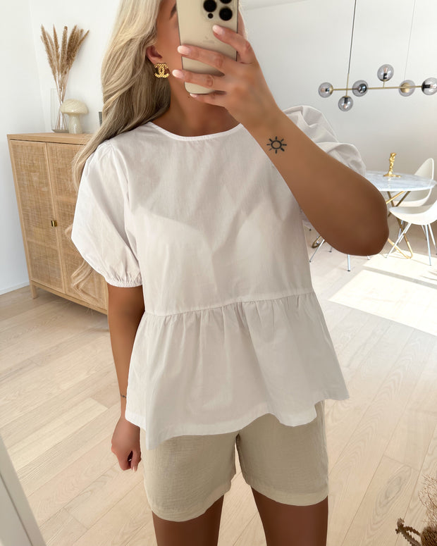 Margat ss blouse snow white