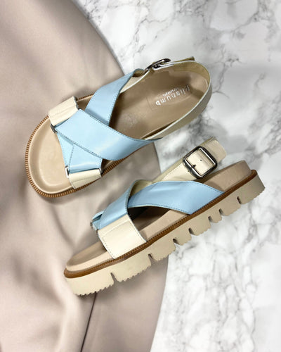 Phenumb sandal noelle baby blue-beige