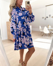 Dala ls shirt dress dazzling blue