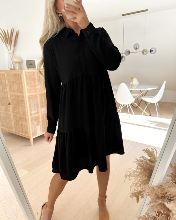 JDY kjole piper l/s shirt black
