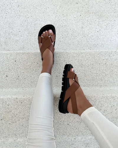Noelle sandal cognac