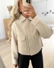 Megan short jacket birch/solid