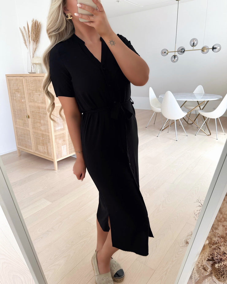 Vica s/s shirt dress black