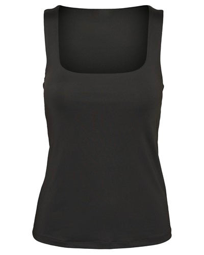 Bianca sl square neck top black