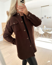 Judy shacket chicory coffee - FORUDBESTILLING LEV. UGE 38/39