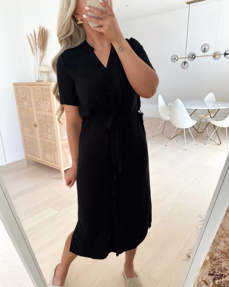 Vica s/s shirt dress black
