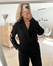 Stella ls cropped blazer black